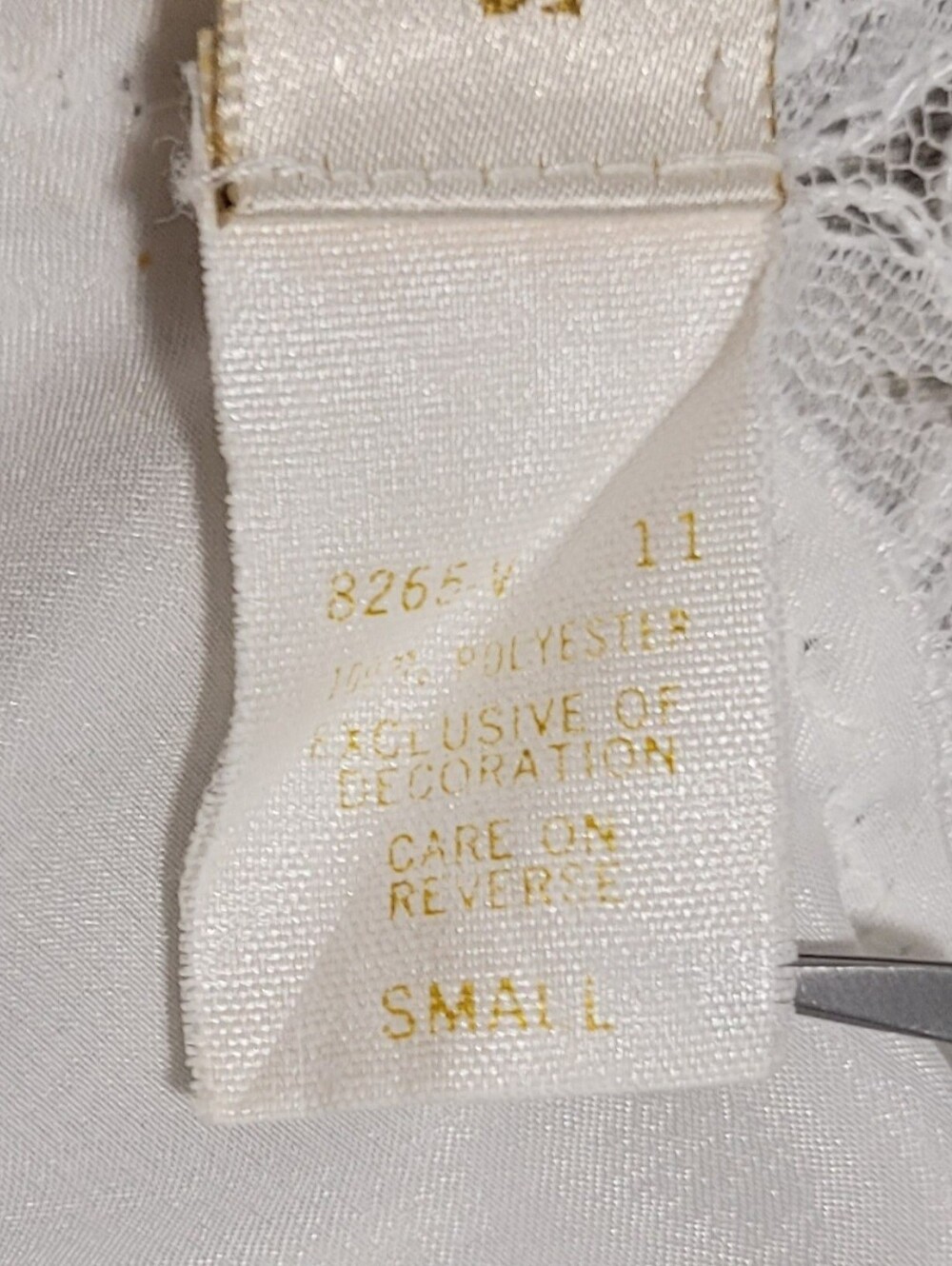 Vintage Victoria's Secret Gold Label Lace Nightgown Slip Dress White Size Small - Picture 8 of 15